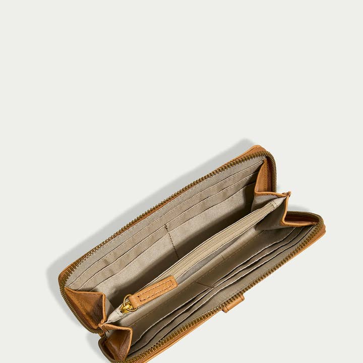 American Leather Co - Wholesale Wallet - Women's - Rye Large Zip Around Wallet5
