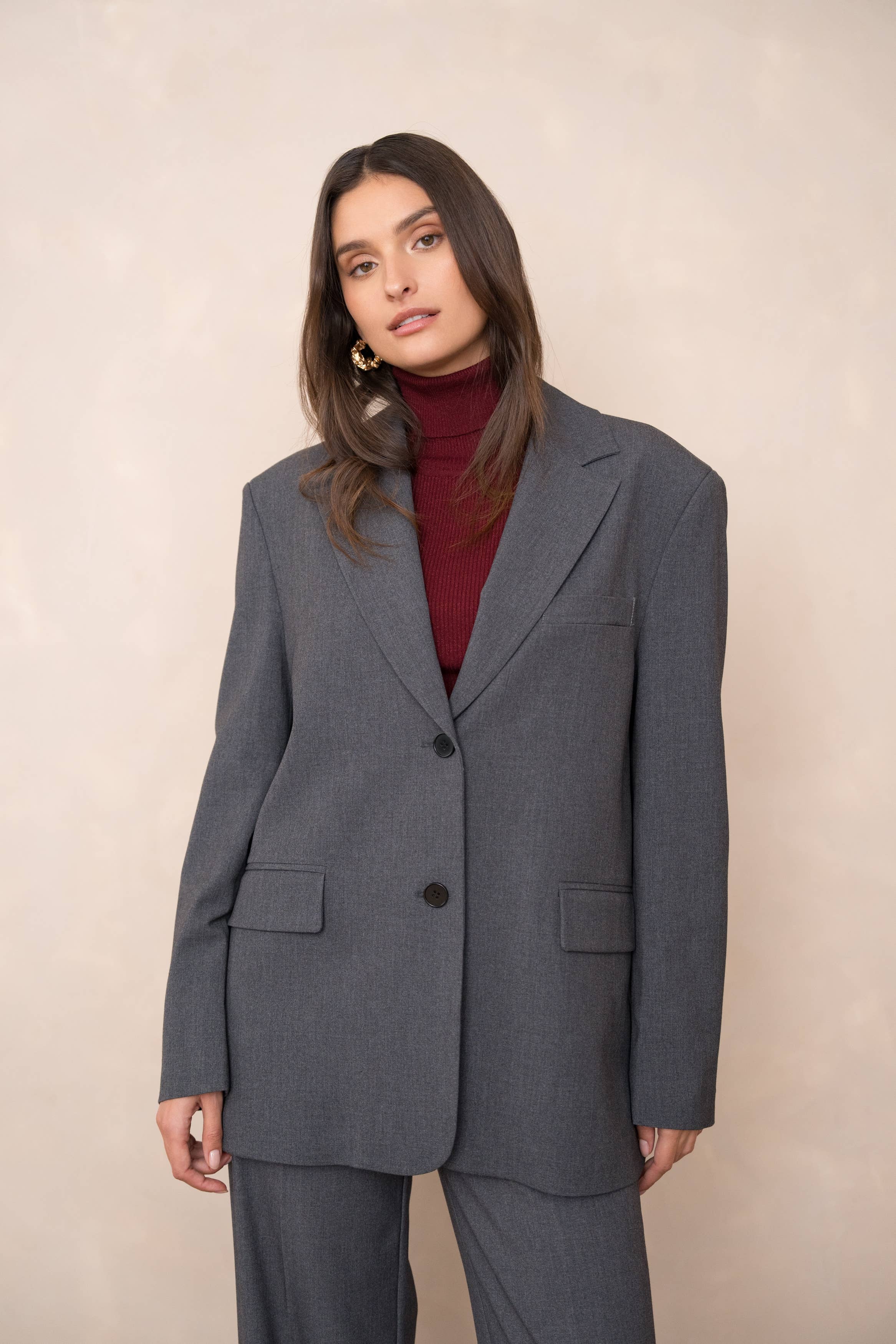 Attentif Paris - Wholesale Blazer - Women's - Oversized double-breasted jacket with back opening24