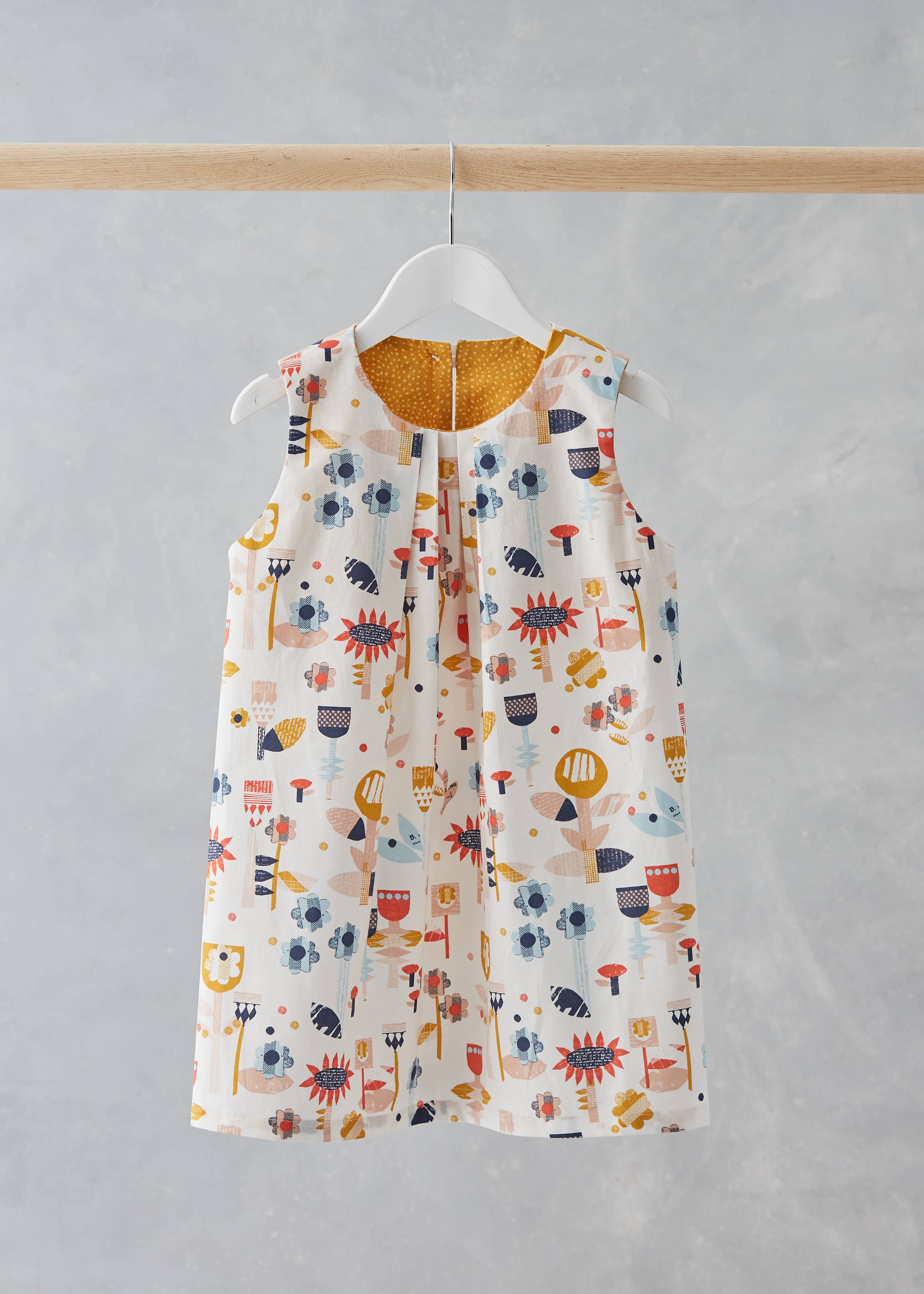 Two Stitches Patterns - Venta al por mayor Kits de costura - Patrón de costura para vestido Frida para niños4