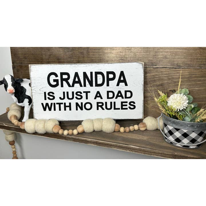 GRAND-PÈRE EST JUSTE UN PAPA SANS RÈGLES pour la vente par Dudley's Cottage & Gifts