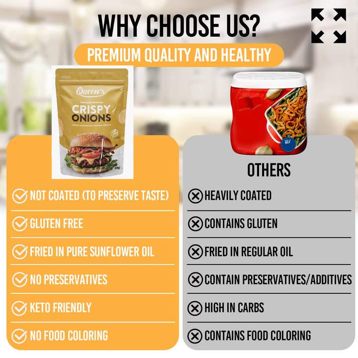 Queens Premium - Wholesale Dried/Dehydrated Vegetables - Queens Premium Crispy Onions2