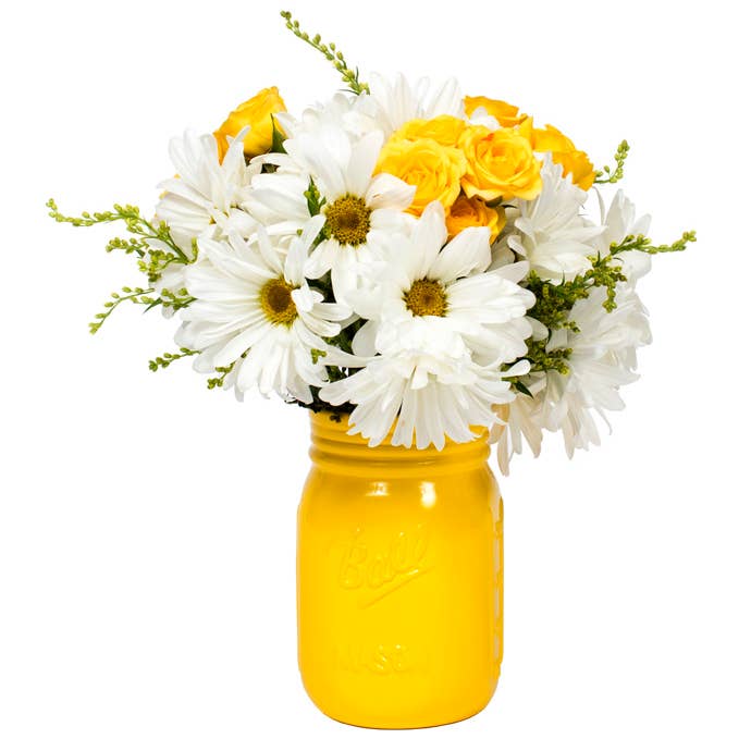 Napco - Wholesale Vase - Colorful Mason Vases, 5 Colors Item # 33213 7