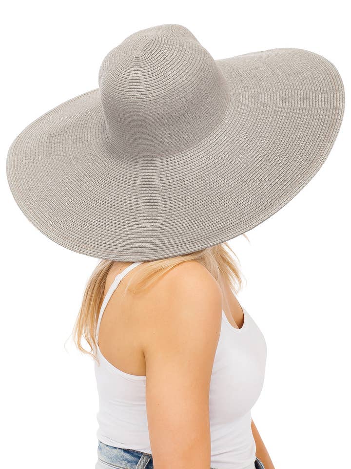 Matt solid tung halmhatt med bred brätte för wholesale av Cap Zone