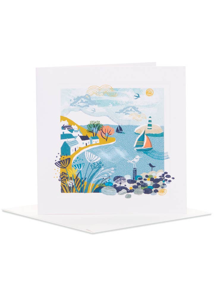 Open Greeting Card - Seaside Design for wholesale by UK Greetings