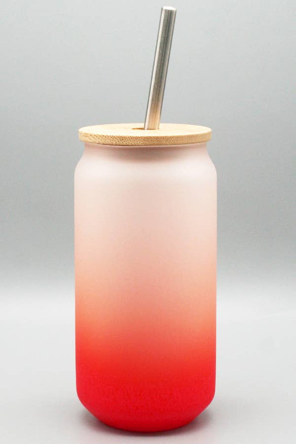 Cali Boutique Wholesale - Wholesale Drinking Glass/Cup - Clearance Overstock Sublimation Frosted Colored Glass Cups4