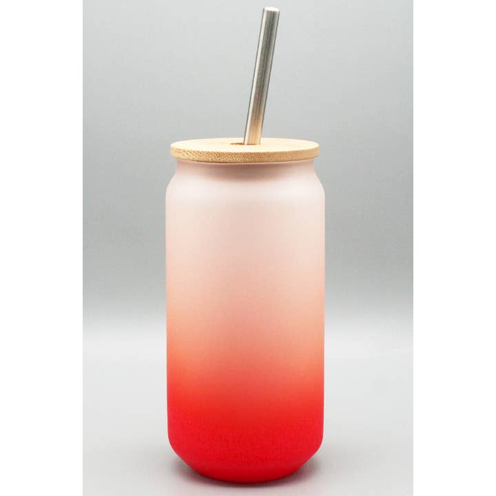 Cali Boutique Wholesale - Wholesale Drinking Glass/Cup - Clearance Overstock Sublimation Frosted Colored Glass Cups4