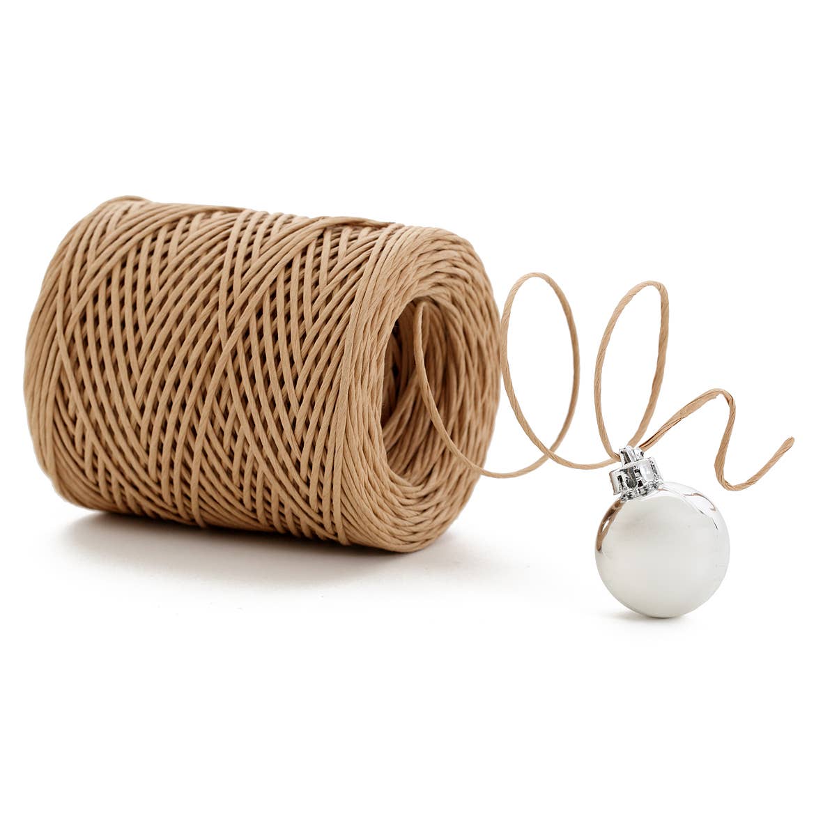 La Cordeline - Wholesale Craft Supplies - Kraft paper twine + metal wire 1.8mm ±100m0