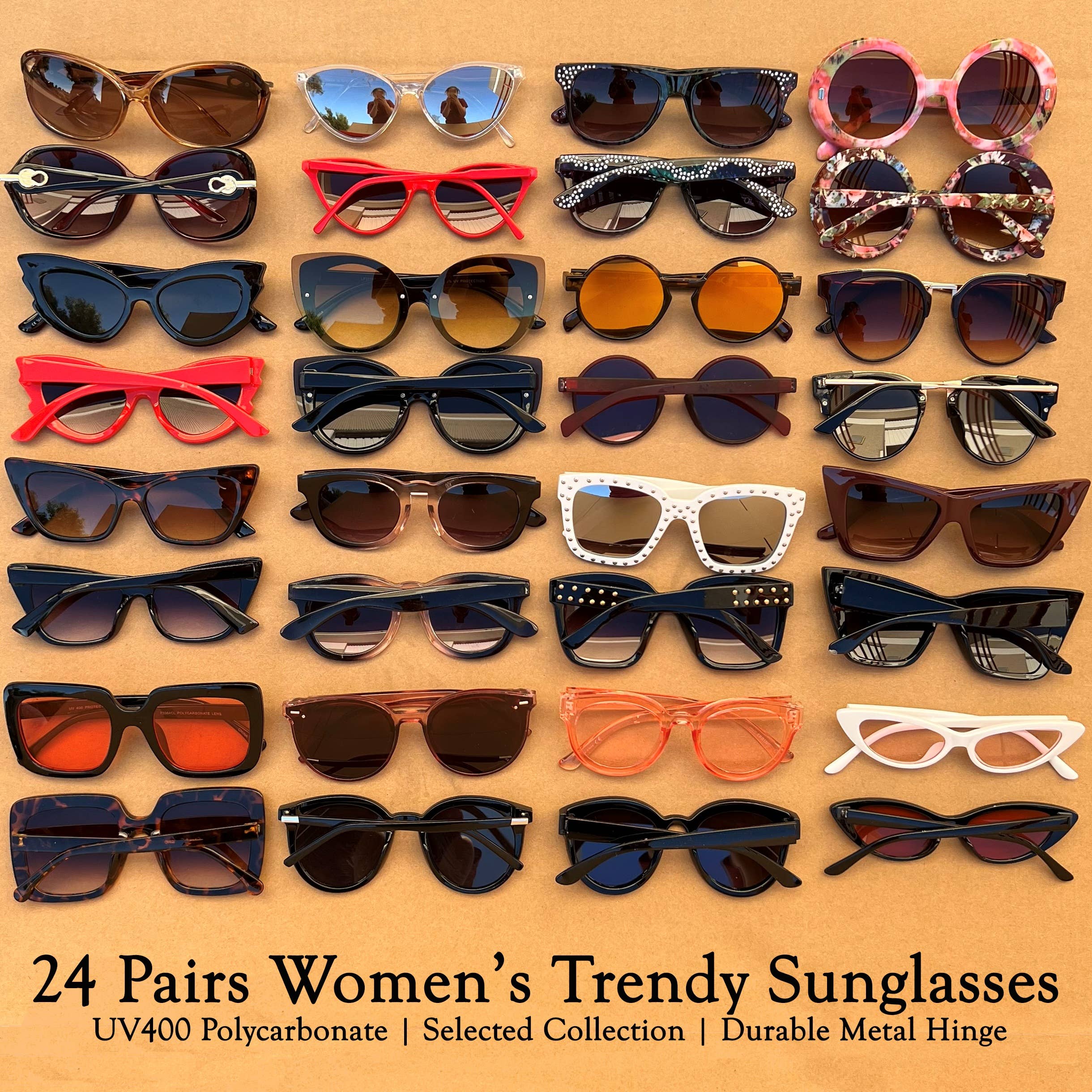 Trio Trading – Engroshandel Solbriller - Dame – Blandede solbriller til kvinder stil5