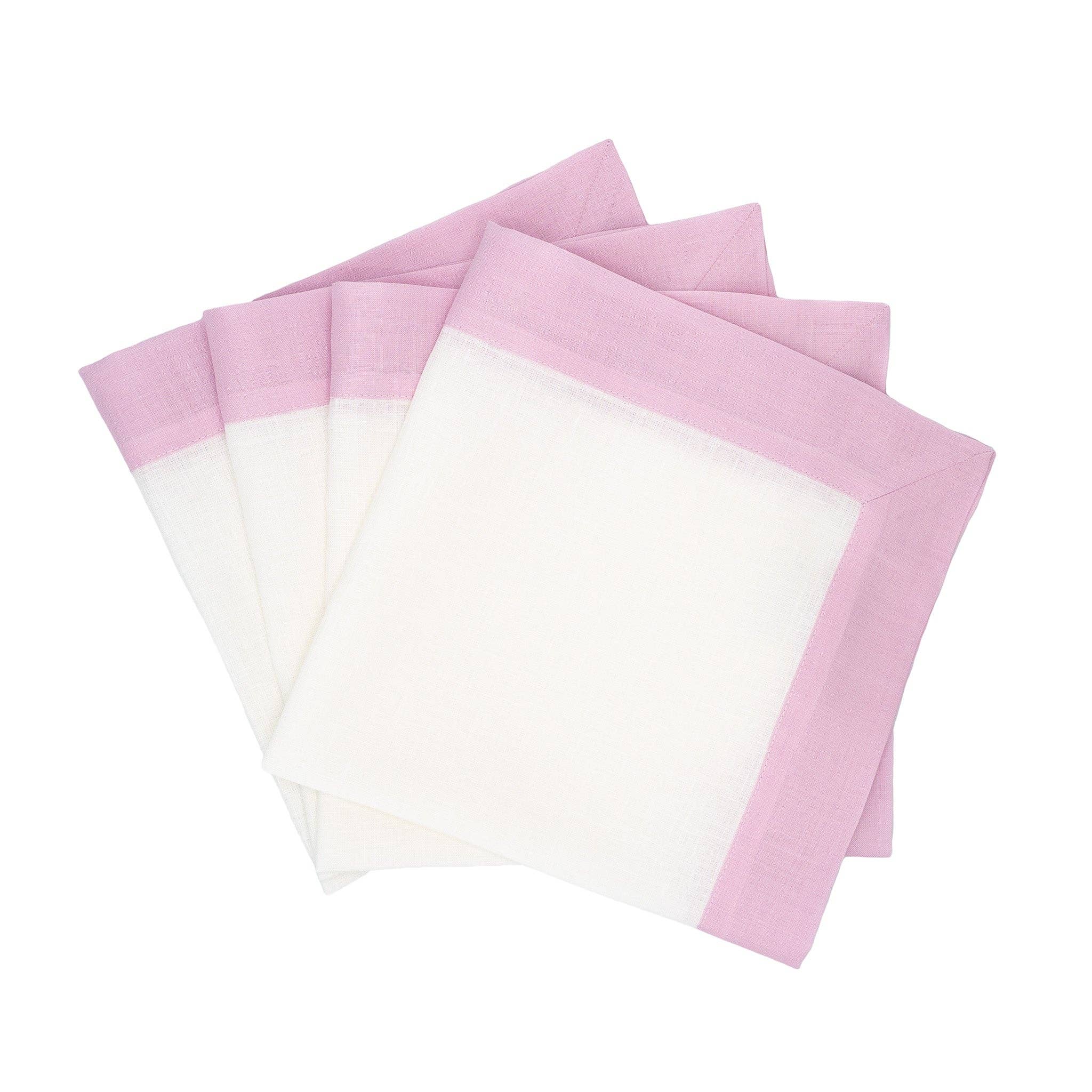 Chouchou Touch – wholesale Dinner & cloth napkin – Blush Linen Napkins, Set of 40