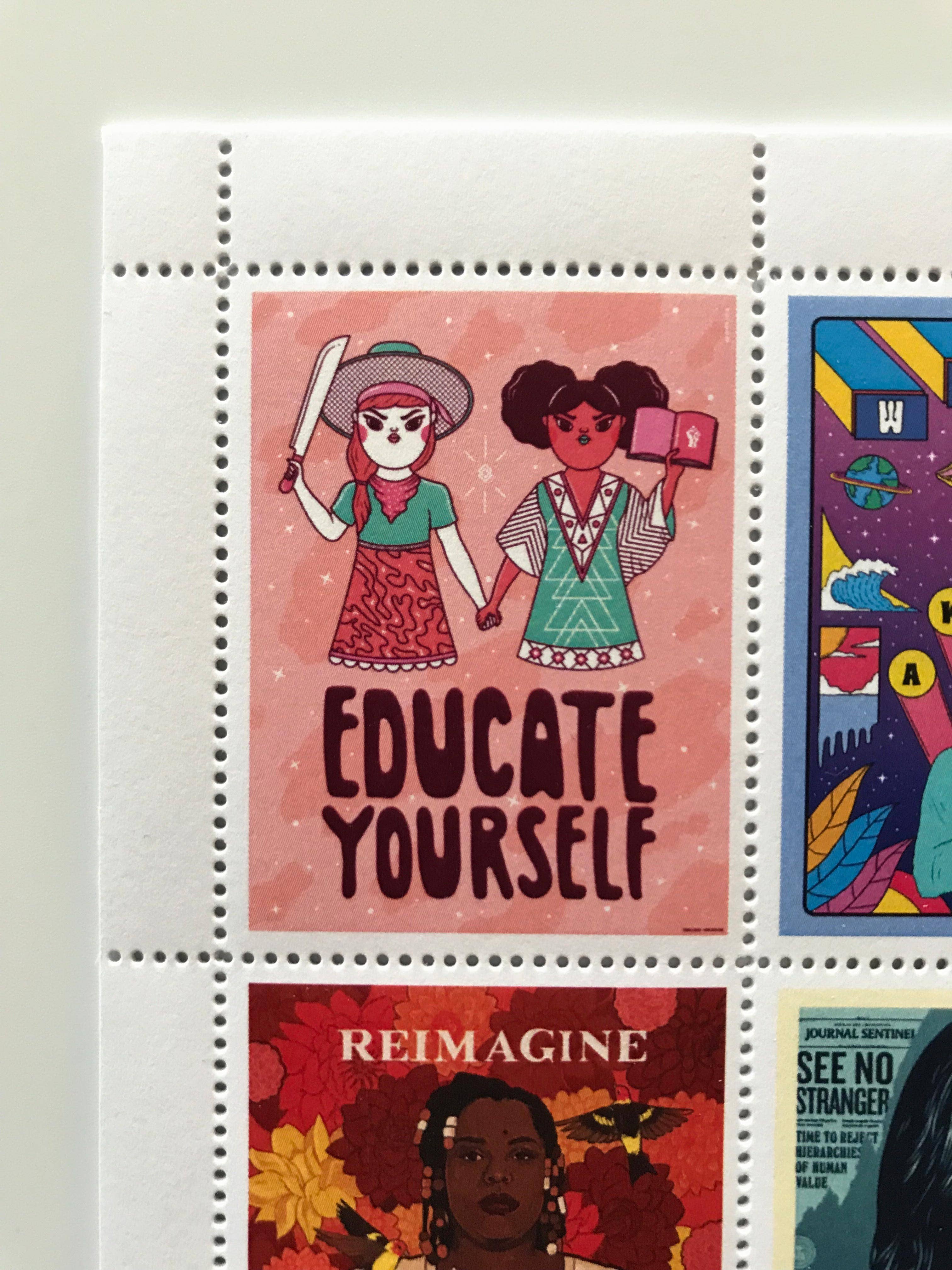 The Portland Stamp Company - Wholesale Rubber/Decorative Stamp - Amplifier Foundation AR Lick & Stick Benefit Stamps5