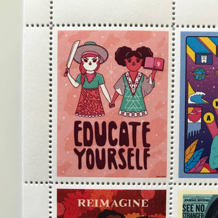 The Portland Stamp Company - Wholesale Rubber/Decorative Stamp - Amplifier Foundation AR Lick & Stick Benefit Stamps5