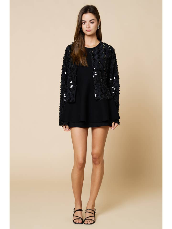 Lalavon - Vente Cardigan – femme - Cardigan ValentinenSequin14