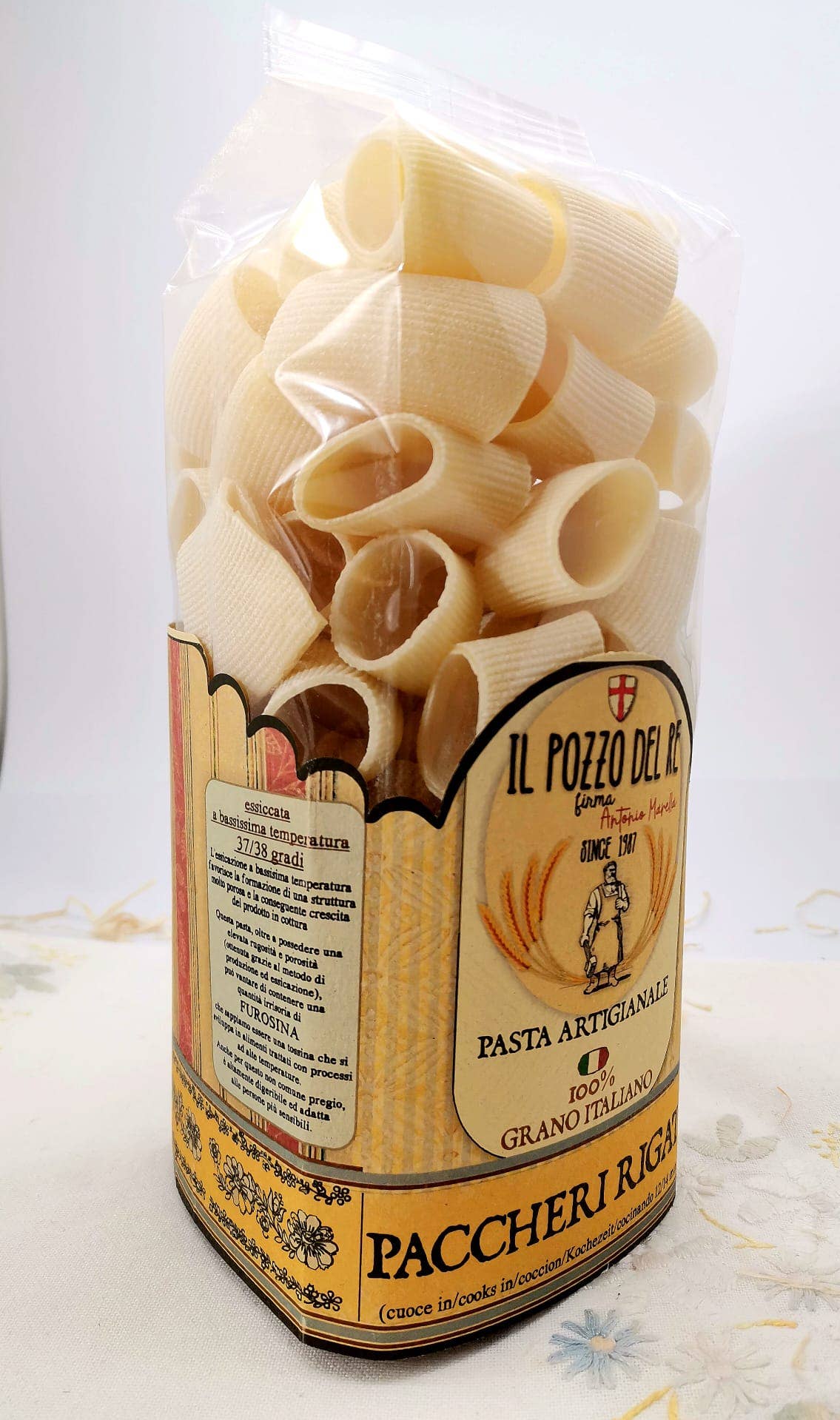 IL POZZO DEL RE firma Antonio Marella - Vente Pâtes - Paccheri Rigati 500 G1