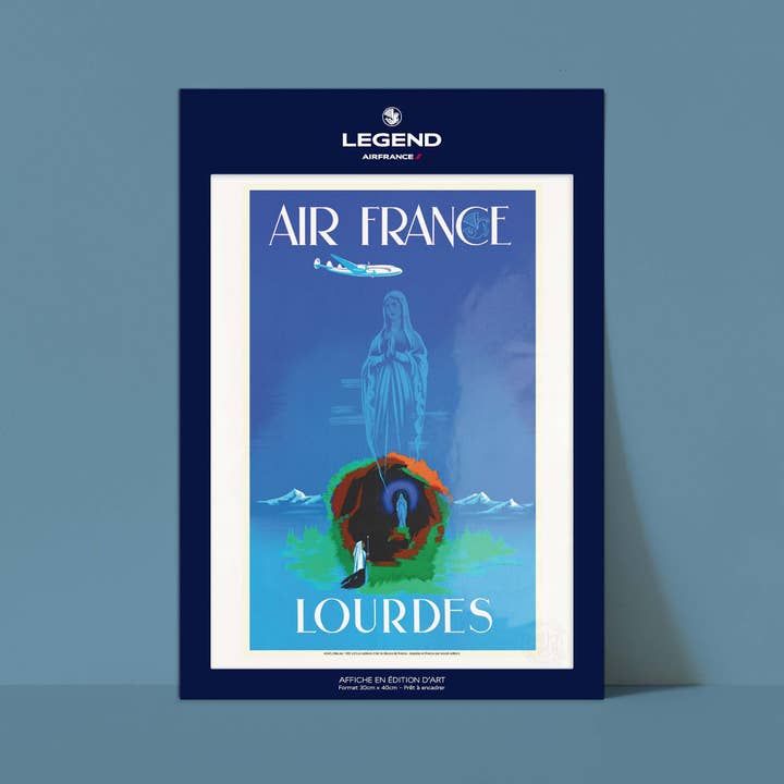 Oneart - Wholesale Poster - Air France Poster / Lourdes - AFL0042