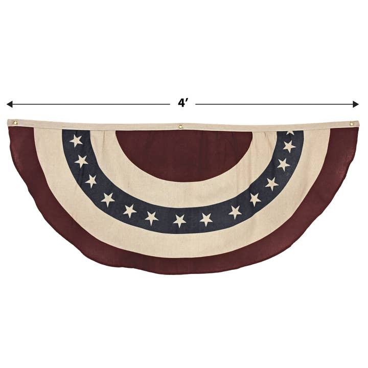 Beistle - Wholesale Bunting/Garland - 4' Americana Fabric Bunting, bleed resistant5