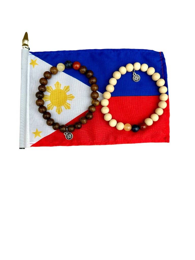 Mala and Mantra - Wholesale Beaded Bracelet - Filipino Pride Bracelet-Robles Unisex 7.5"4