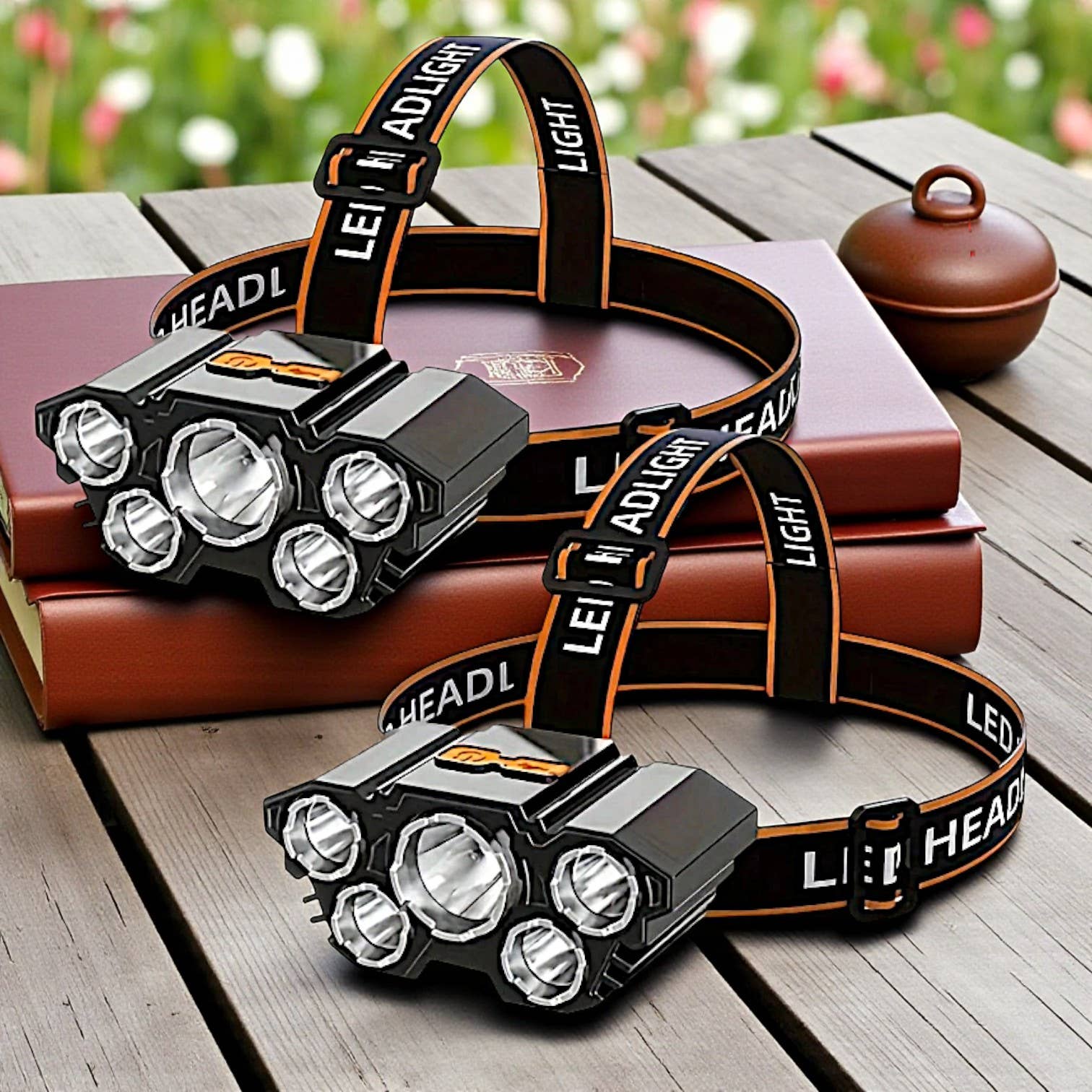 Funky Aura Boutique - Wholesale Safety Alarm/Gear - LED Headlamp - USB Chargeable - Safety Light1