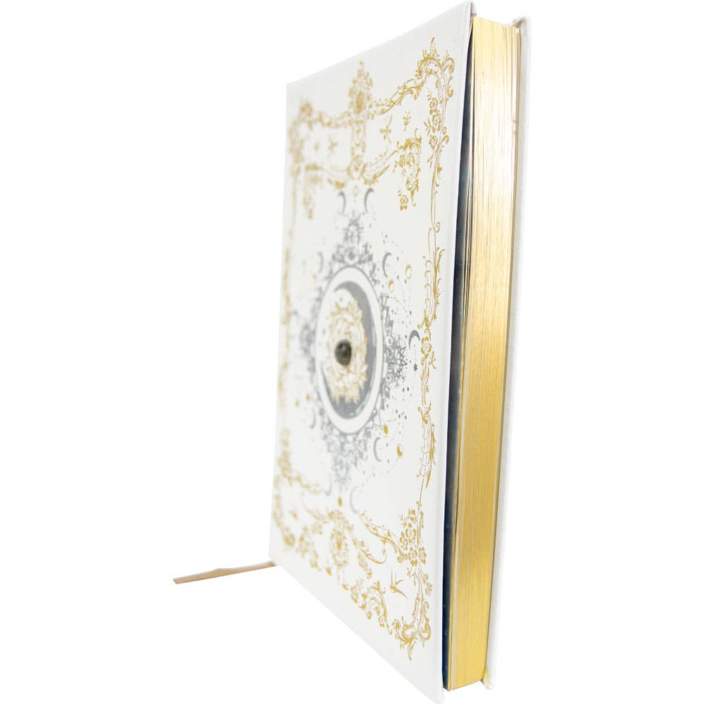 Kheops International - Wholesale Journal/Diary - Vegan Leather Crystal Journal w/ Bag - Moon Phases (Each)4