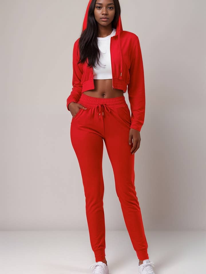 FRENCH TERRY JOGGER SET for wholesale by 5besties inc