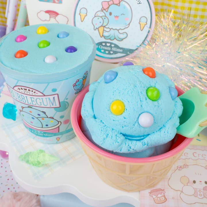 Kawaii Slime Company - Wholesale Putty/Slime - Kids - Bubblegum Scented Ice Cream Pint Slime (5pcs/case)6