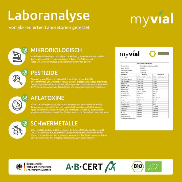 myvial - Wholesale Oral Supplement/Vitamin - MSM Capsules + Vitamin C