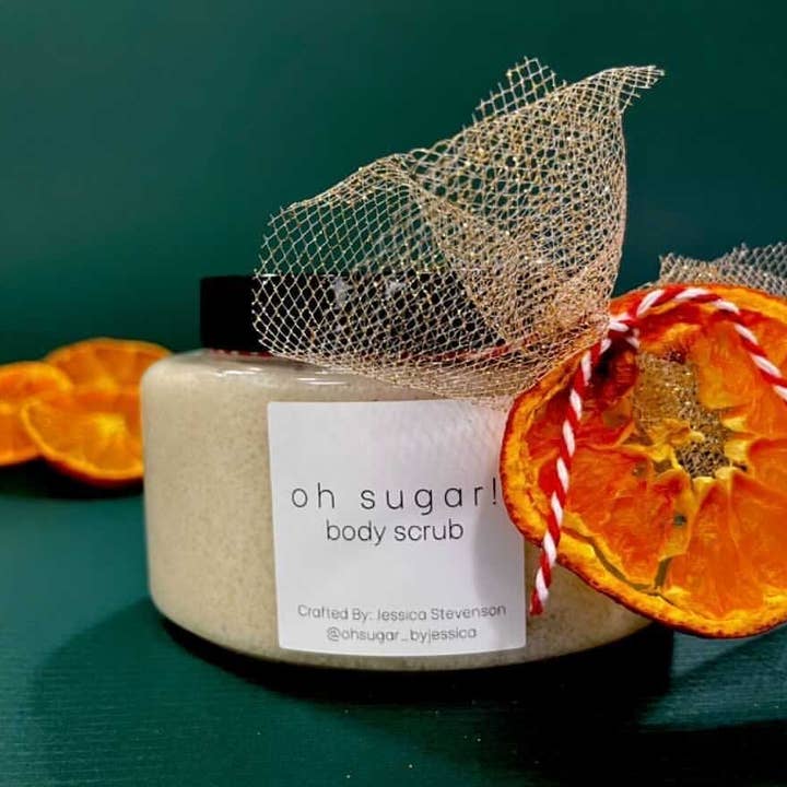 Citrus Spruce Sugar Scrub For Body - Medium for wholesale by oh sugar!