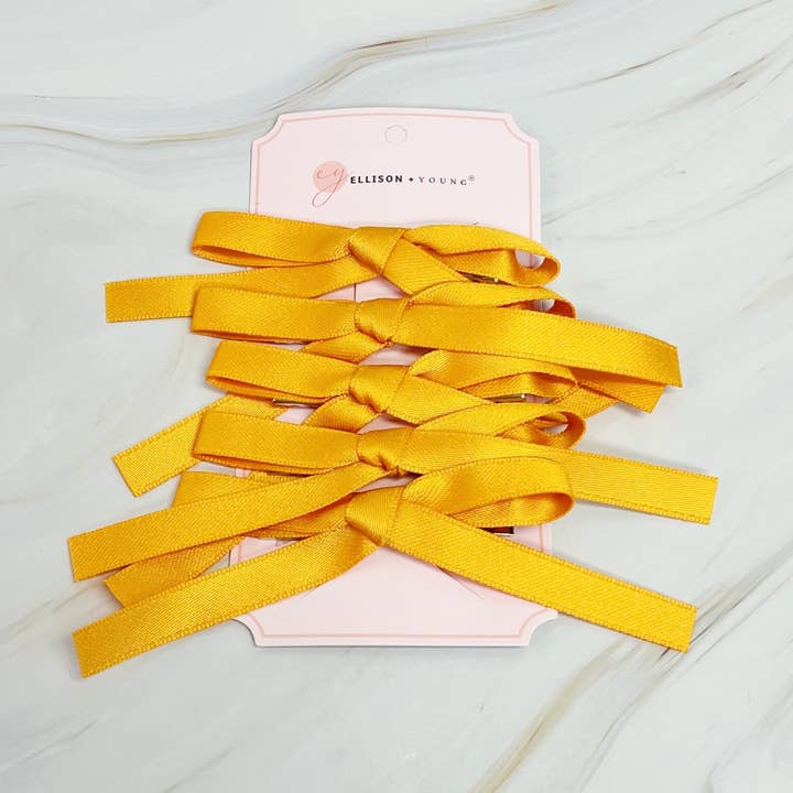 Ellison+Young - Wholesale Hair Clip - Women's - Solid Bow Hair Clip Set Of 55