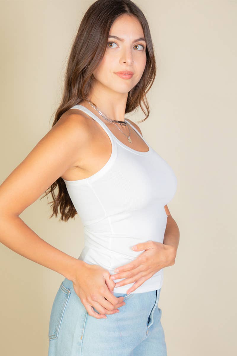 CAPELLA APPAREL - Wholesale Camisole - Women's - Solid Ribbed Knit Cami Top17