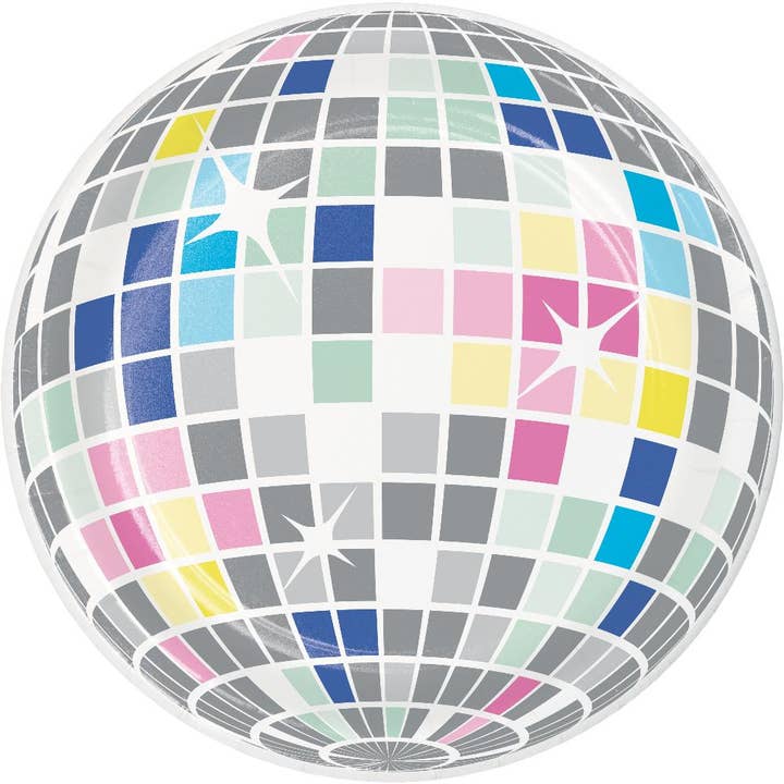 Birthday Beats Disco Party Paper Dessert Plate, 8/Pkg for wholesale by Bulk Party Decor