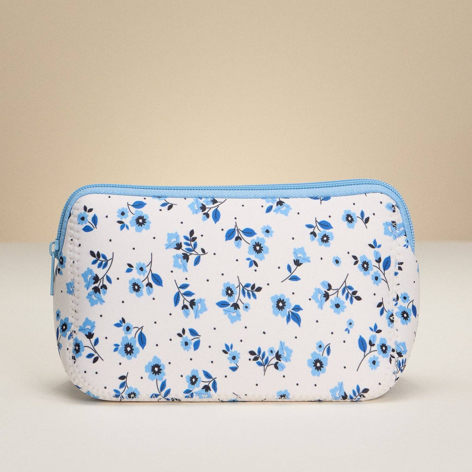 Blue Floral Travel Cosmetic Bag for wholesale on Faire1