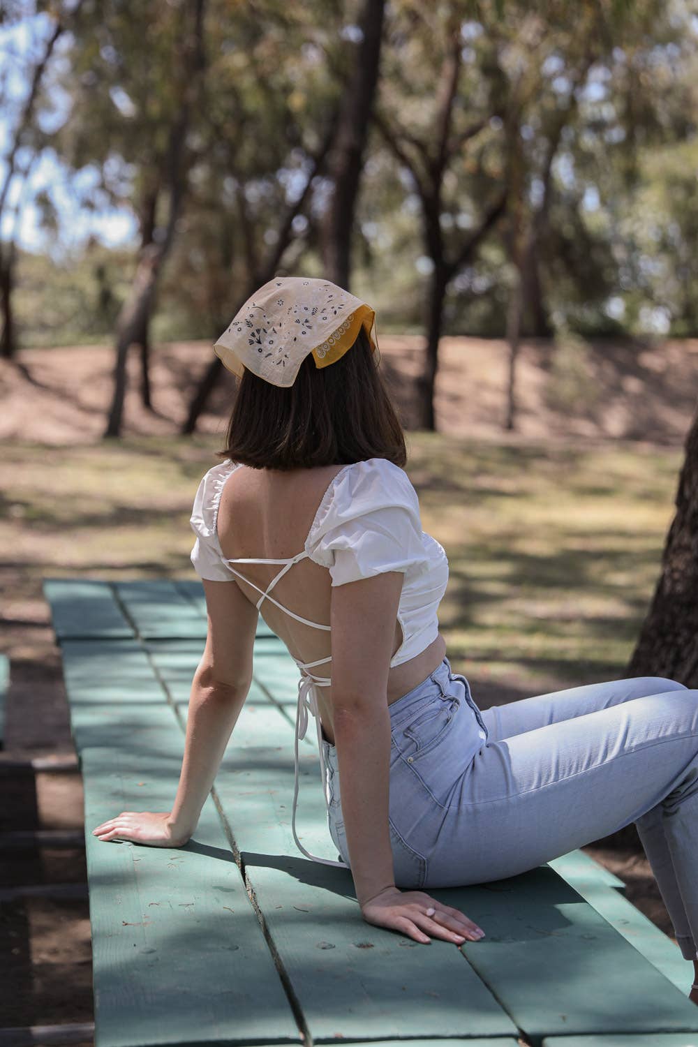 Leto Accessories - Wholesale Bandana - Women's - Vintage Two-Tone Bandana Scarf – Western-Inspired6