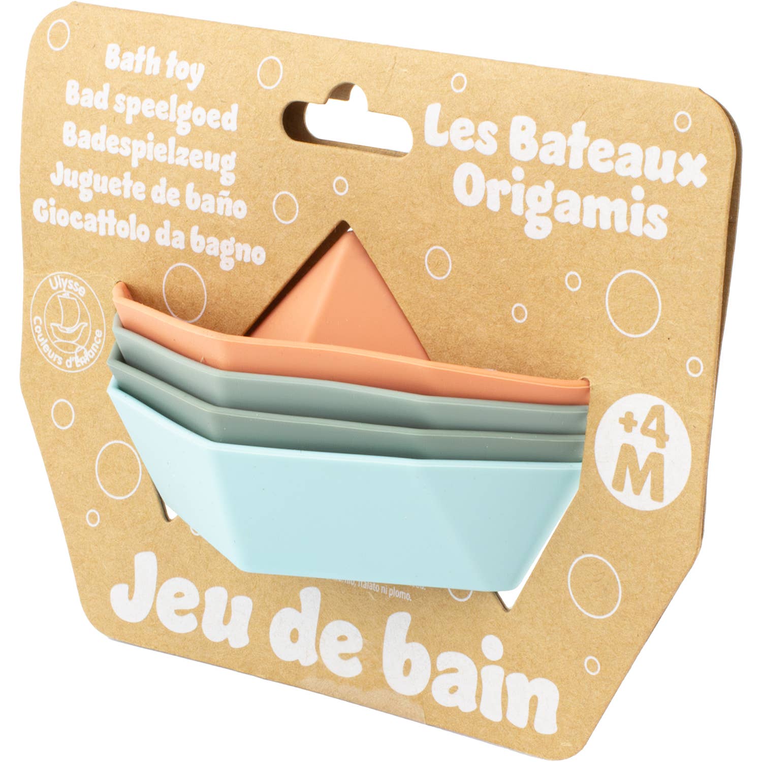 Ulysse Couleurs d'Enfance – wholesale Badleksak - Baby – SILIKON: ORIGAMI BÅTAR4