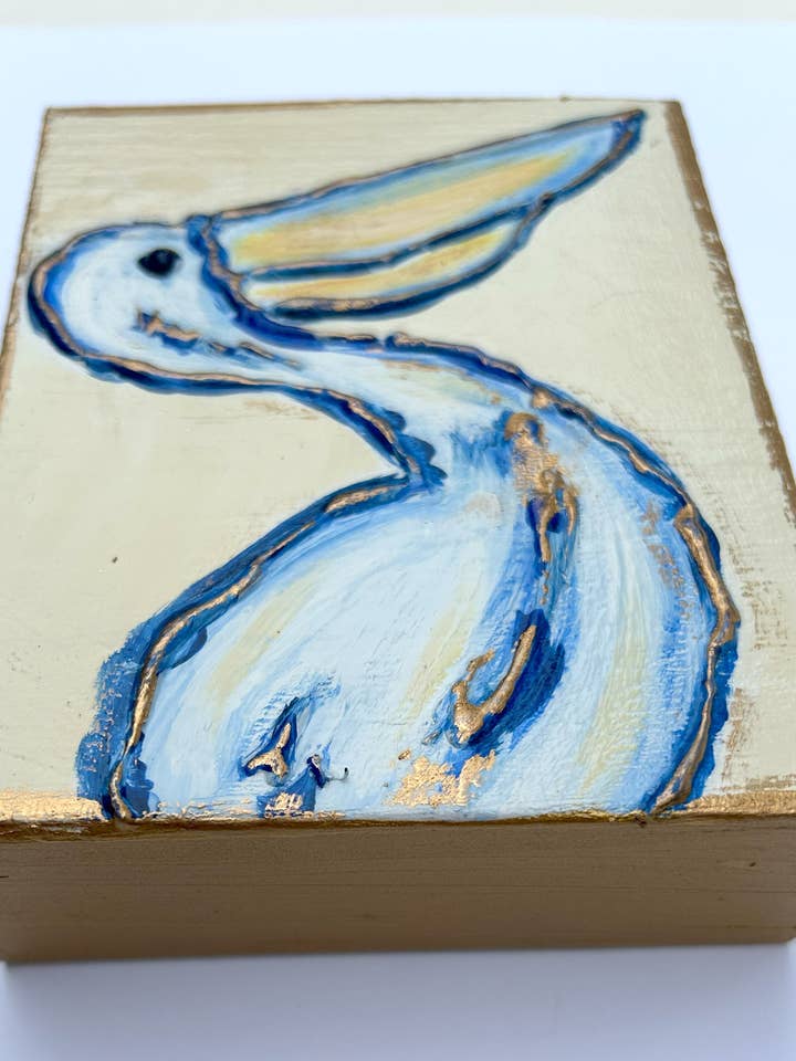 Pelican Block | coastal beach nautical ocean blue and white for wholesale by Coddiwomple