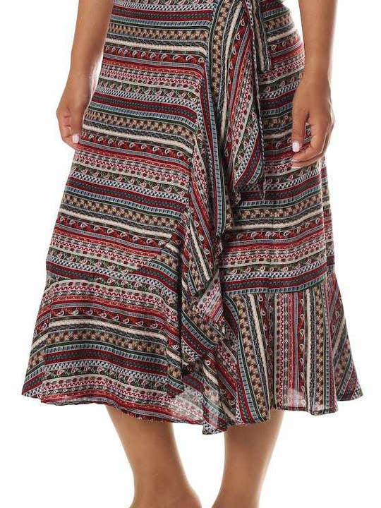 Studio 12 Collective (previously Ethnic Lanna) - Wholesale Skirt - Women's - Wrap Skirt Women's Printed Pattern - Thailand1