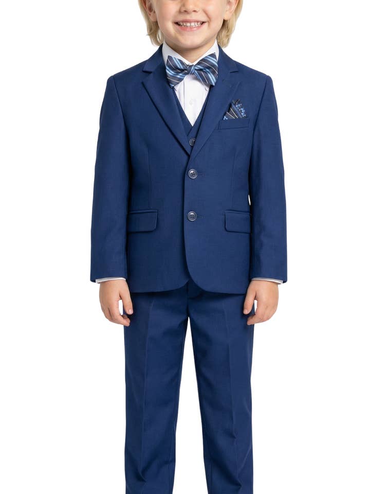 Ferrecci Boys JAX JR 5pc Suit Set Indigo for wholesale by Ferrecci