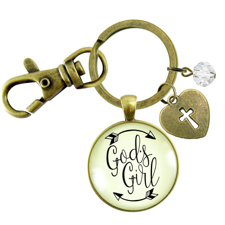 God's Girl Keychain Faith Inspired Hipster Fashion Teen ^ for wholesale by Gutsy Goodness