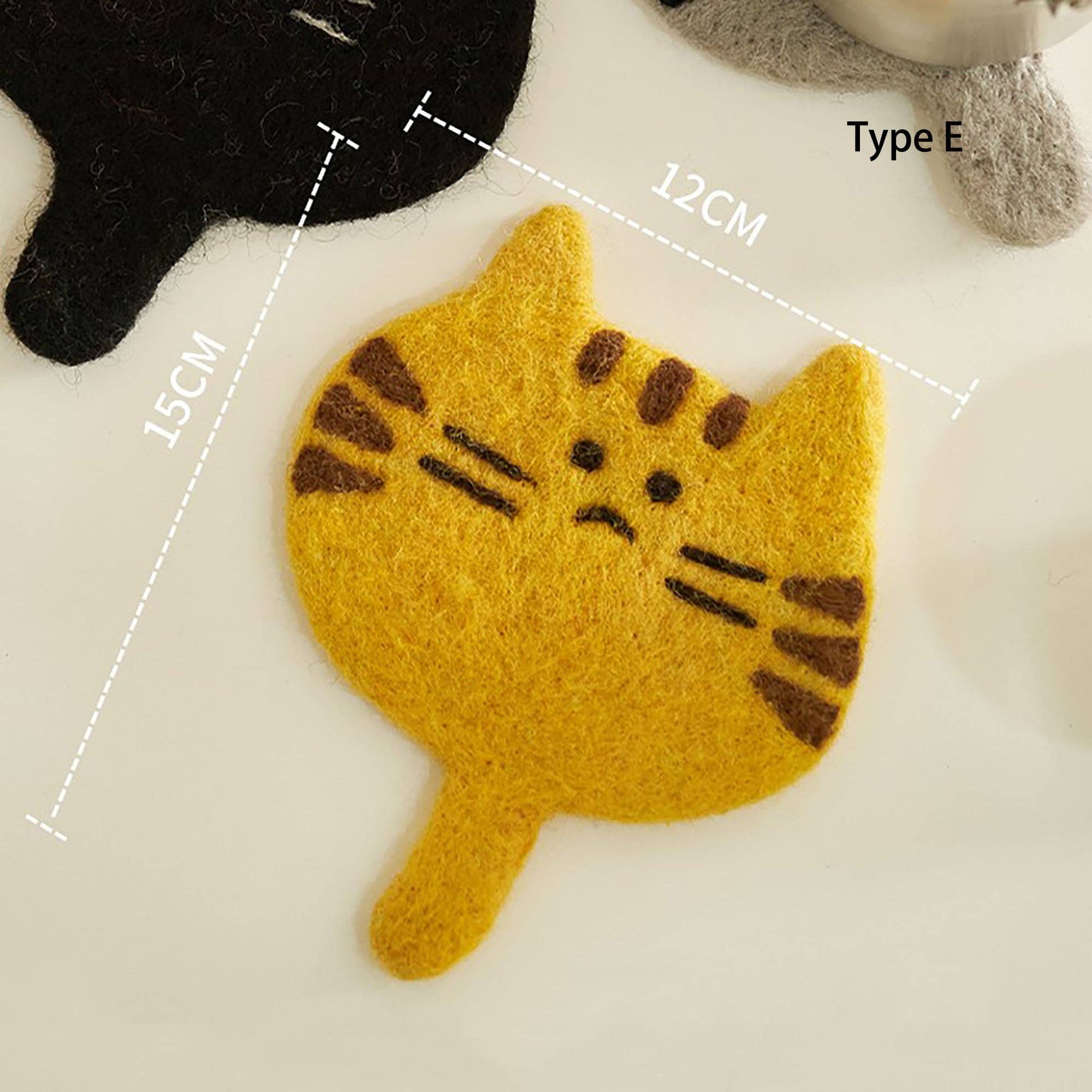 MinoCraft - Wholesale Coasters - Handmade felt coaster with animal patterns3