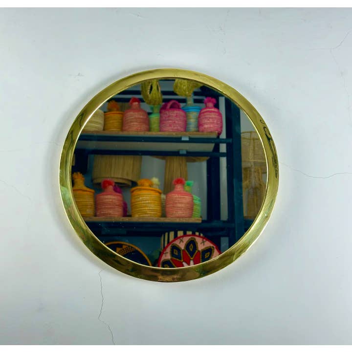 Mikwi - Wholesale Wall Mirror - Set of 4 Brass Mirrors, Moroccan Round Mirror3