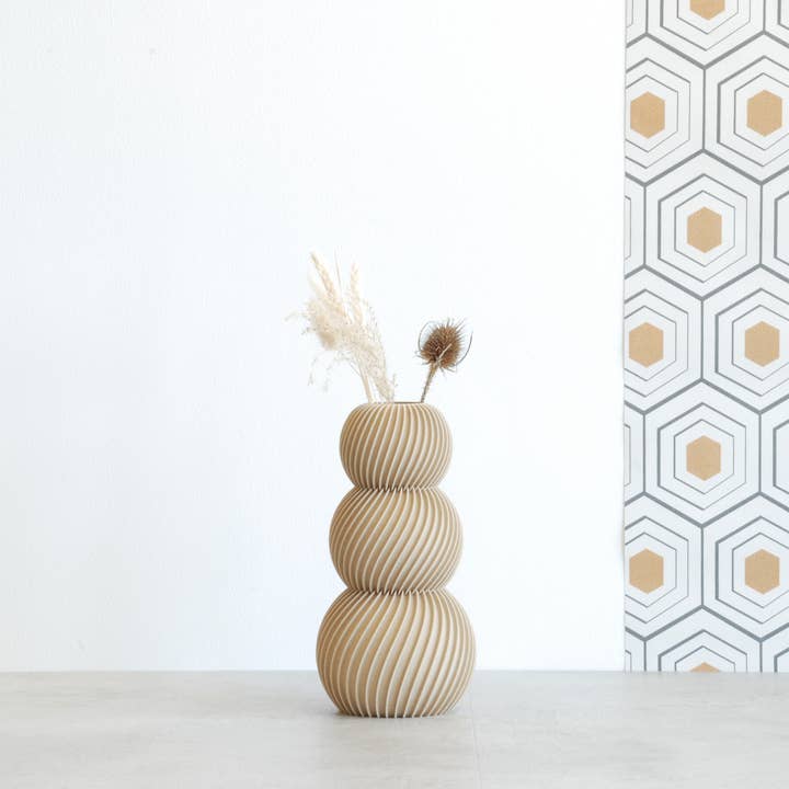 Jarrón 3D Flamingo Twist para flores secas para venta al por mayor de MK l'atelier