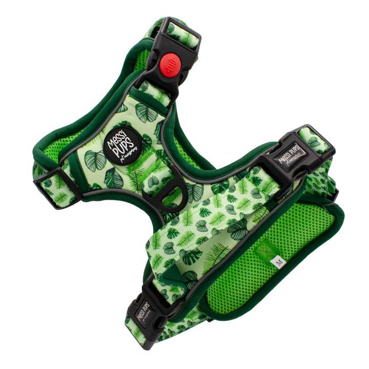 Deixa-me em paz • Ruff 'n Ready Peitoral para Cão com Estampa de Folhas por atacado de Messi Pups