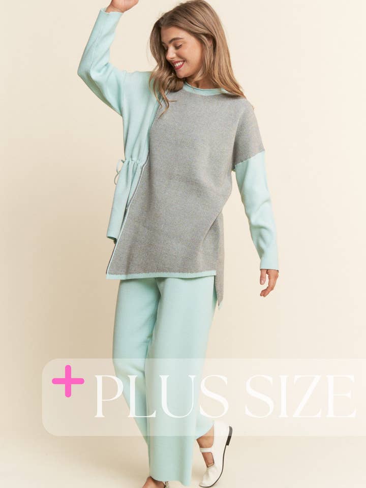 J.NNA - Wholesale Top & Pant Set (NOT Loungewear) - Women's - Soft Knit 2PC Set Long Sleeve Top & Bottoms S-L/1X-3X11