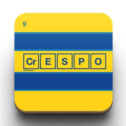 Crespo Parma Retro Football Coasters for wholesale by Periodico Emporium