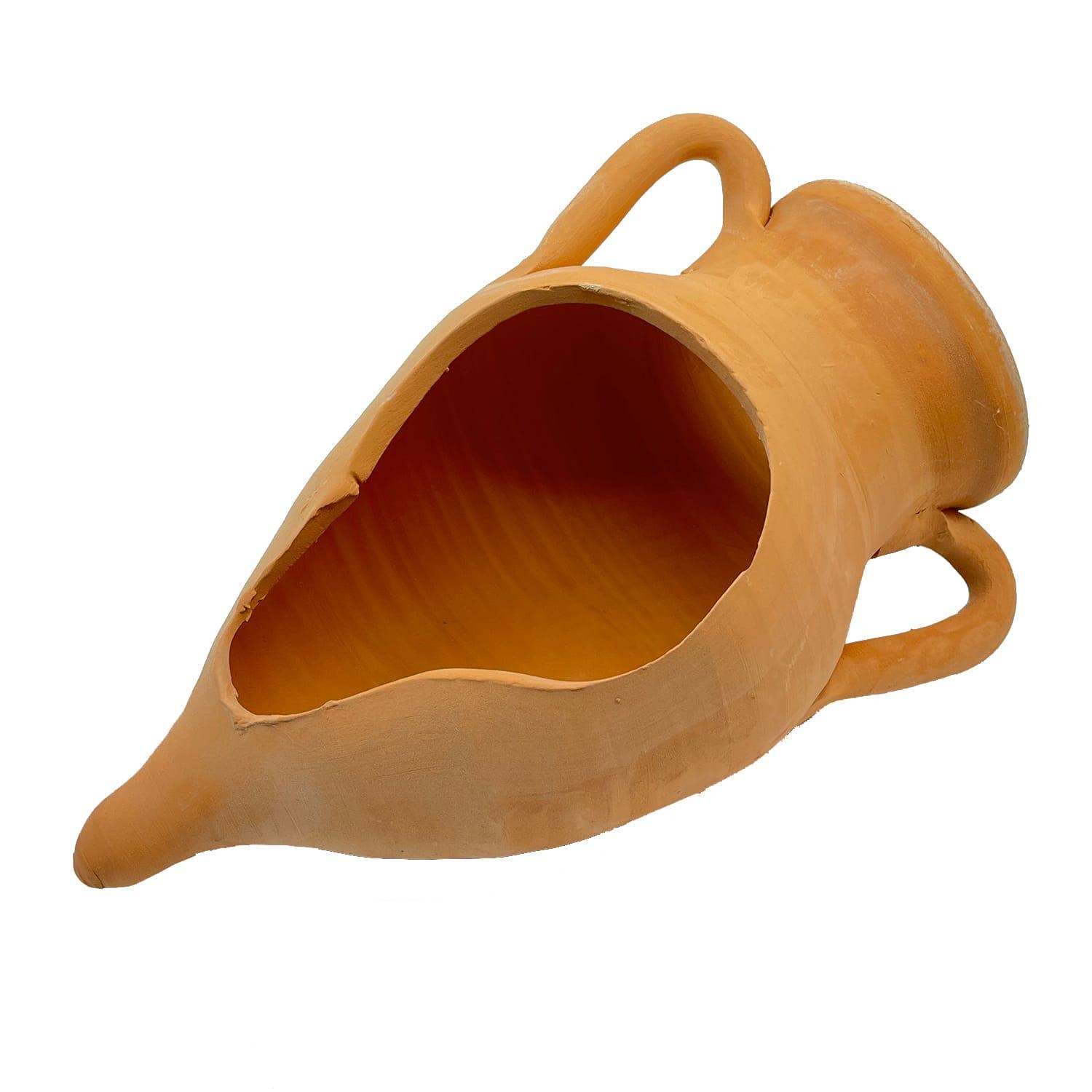 Etnico del Mondo - Wholesale Plant Pot - Engraved Pointed Amphora in Terracotta2