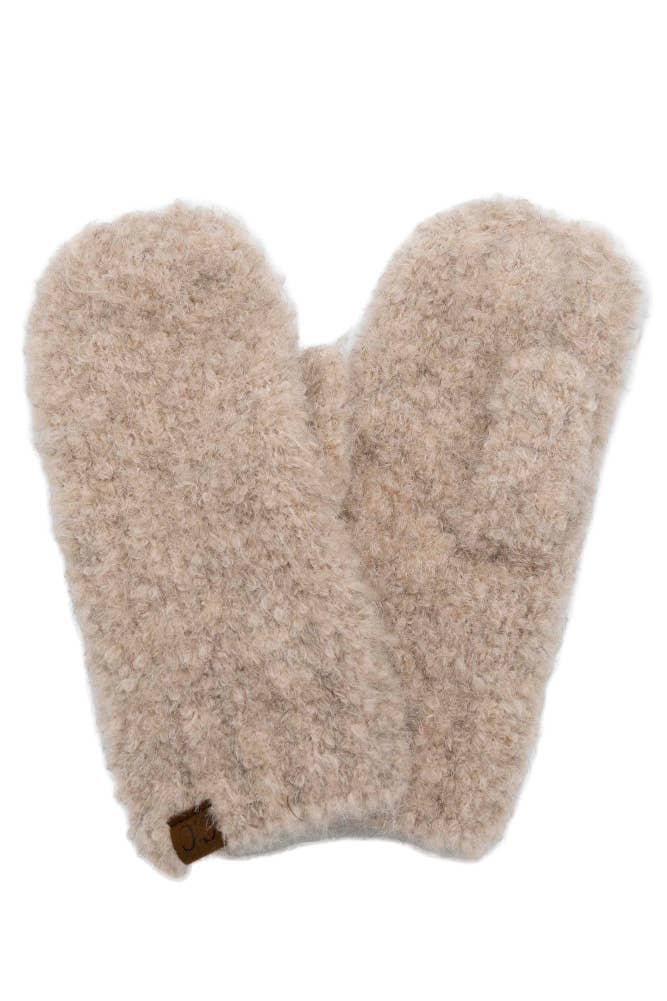 Hana - Wholesale Mittens - Women's - C.C Mixed Color Boucle Mittens7