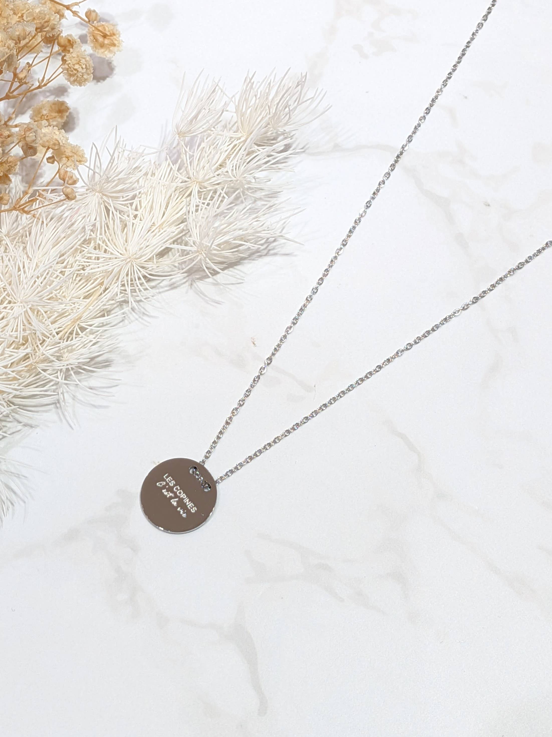 LOLO & YAYA - Wholesale Pendant/Charm Necklace - Girlfriend message necklace It's life1