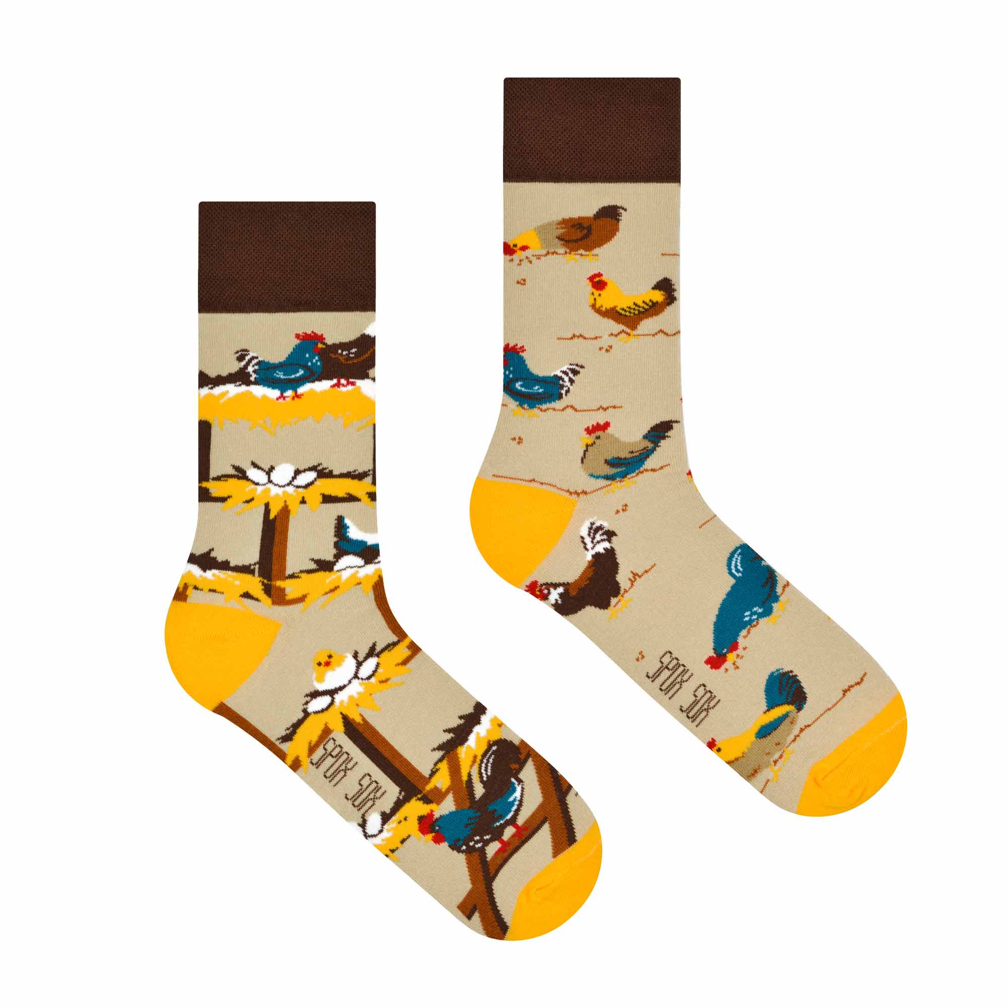 Spox Sox - Wholesale Socks - Unisex - Chicken socks | Socks with hens and eggs - casual socks1