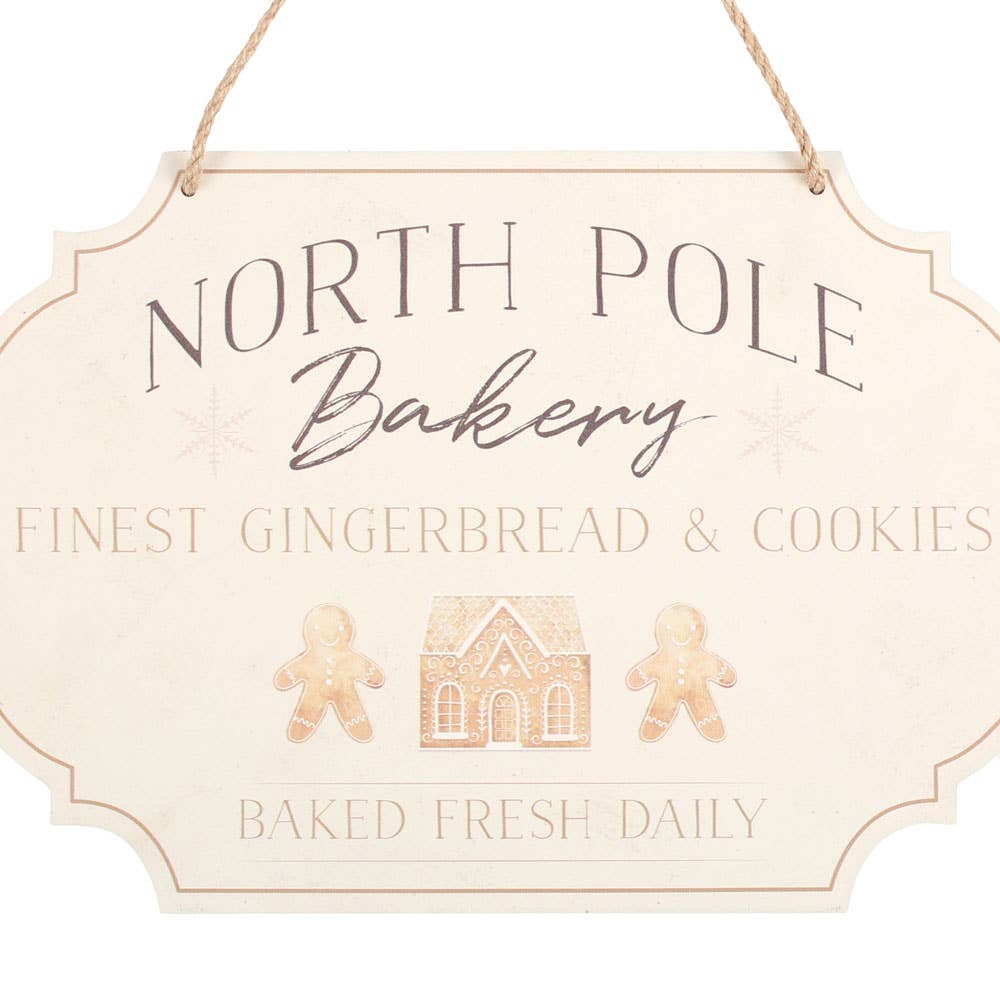 Something Different Wholesale - Wholesale Sign - North Pole Bakery Hanging Christmas Sign3
