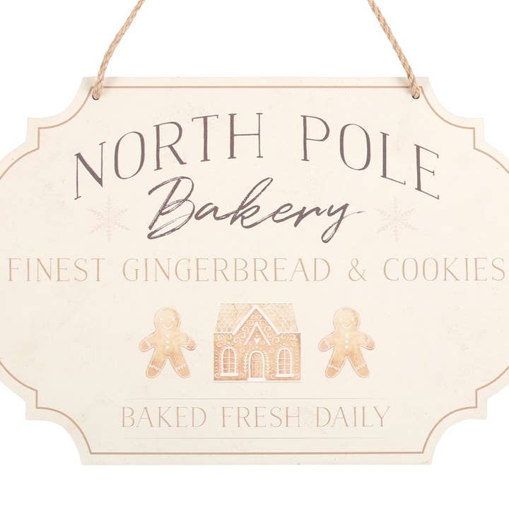 Something Different Wholesale - Wholesale Sign - North Pole Bakery Hanging Christmas Sign3