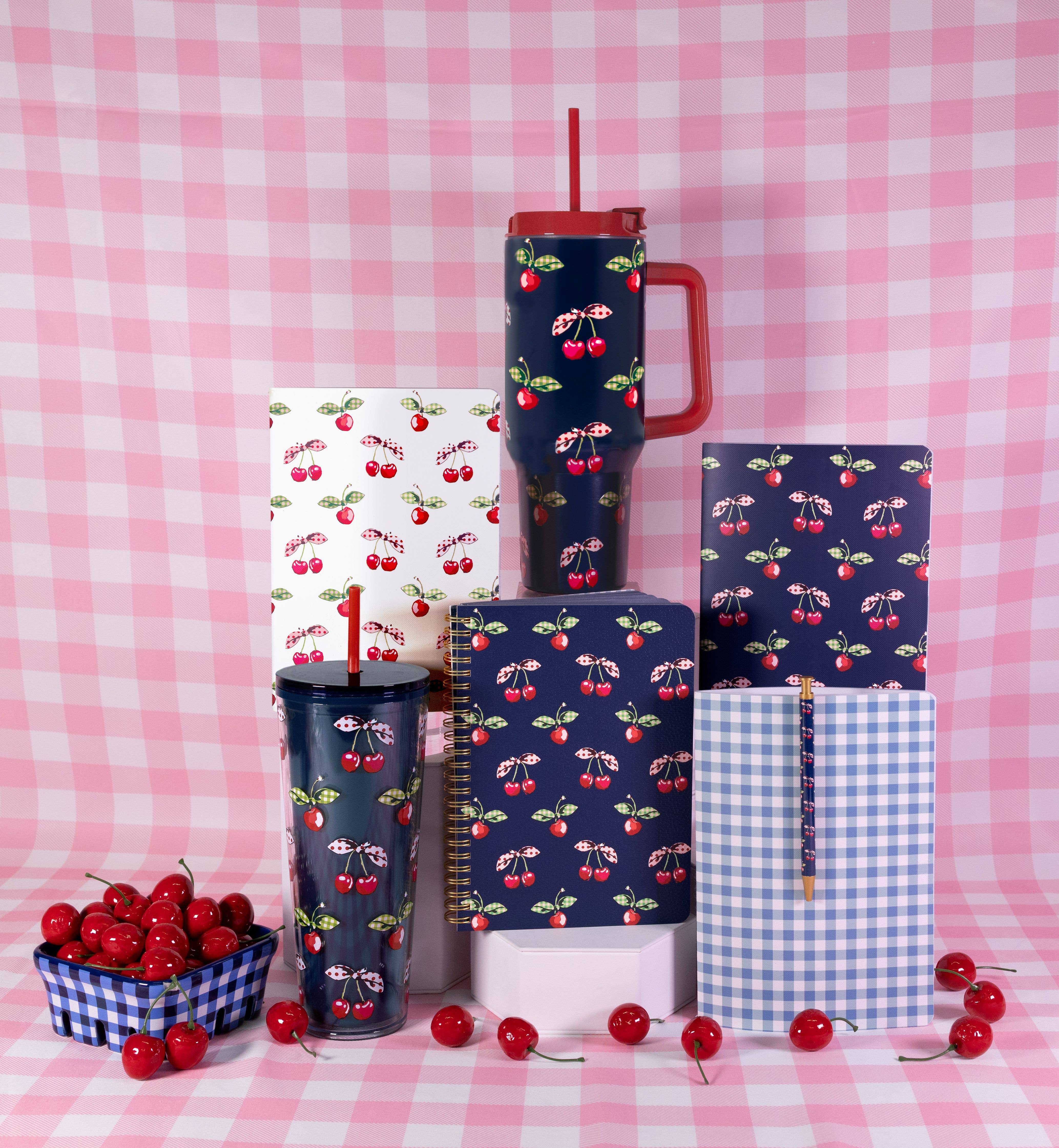 Vera Bradley by Lifeguard Press - Wholesale Insulated Mug/Tumbler - Stainless Steel 40 oz. Tumbler, Cherry Picking3