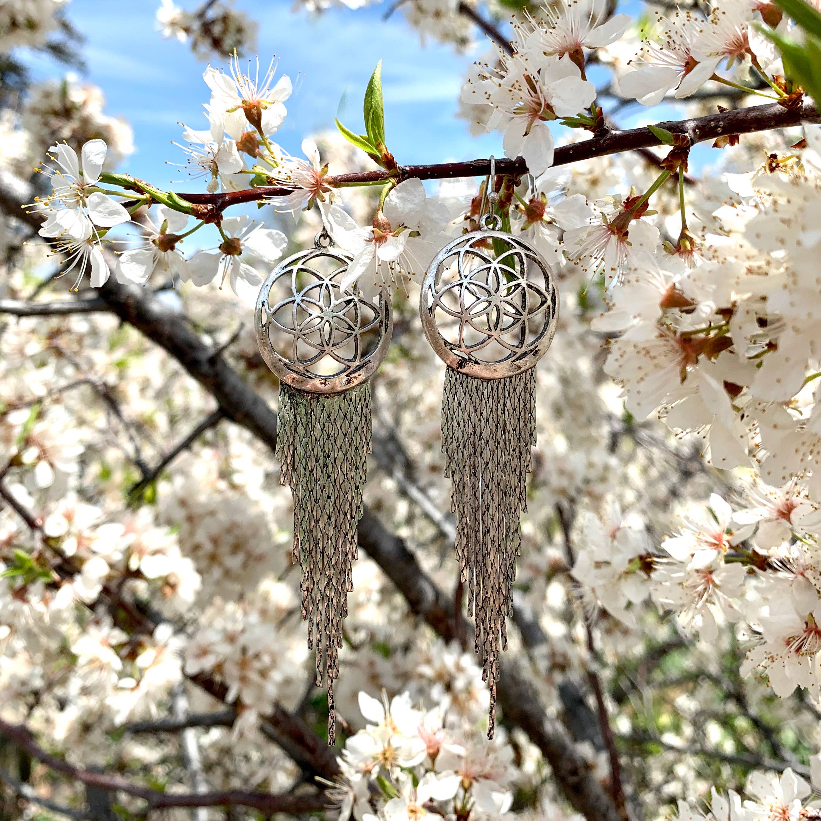 Hiouchi Jewels | Rose & Bolt Grateful Dead Jewelry - Wholesale Dangle Earrings - Dreamer Earring | Silver2